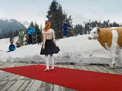 2. Preis Kategorie Kunst und Kultur - Martin Guggisberg - Miss (Series) - Miss Tourismus Switzerland 2010, Berghaus Gobeli, Zweisimmen. (Bild: Keystone)