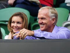Profi-Golfer Greg Norman - hier mit seiner dritten Ehefrau Kirsten Kutner - musste seiner ersten Gemahlin Laura Andrassy nach 26 Ehejahren 103 Millionen Dollar zahlen. (Bild: Keystone)