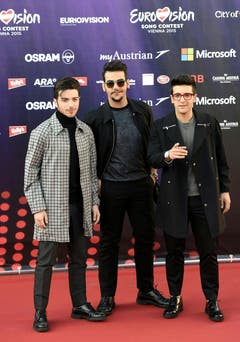 Gianluca Ginoble, Ignazio Boschetto und Piero Barone (von links) von der Band 'Il Volo', Italien. (Bild: Keystone)
