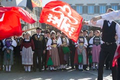 Impressionen von der Älperchilbi in Stans. (Bild: Urs Flüeler / Keystone)