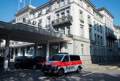 ... das Hotel Baur du Lac in Zürich. (Bild: Ennio Leanza / Keystone via AP)