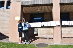 Osterhasen OL auf der Schul- und Sportanlage Eichli in Stans. (Bild: Käthi Burkart)
