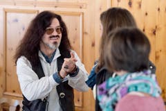 Casting zum Winnetour Freilichtspiel im Restaurant Wasserfall in Engelberg. (Bild: Pius Amrein (LZ))
