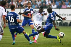 Luzerns Francois Affolter (links) und Sally Sarr (Bild: Philipp Schmidli)