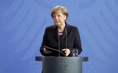 Bundeskanzlerin Merkel sagte alle Termine nach dem Flugzeugabsturz ab. (Bild: Keystone)