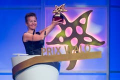 Jodelte sich in die Herzen: Nadja Räss gewann den Prix Walo in der Kategorie «Jodel». (Bild: KEYSTONE/Ennio Leanza)