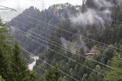 Im Zug befanden sich etwa 200 Passagiere. (Bild: Keystone)