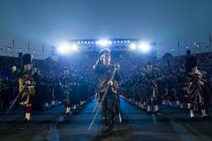 The Massed Pipes and Drums (Bild: Keystone / Patrick Staub)