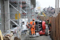 Das Viadukt Blauhaus in Buochs wird verstärkt und saniert. (Bild: Philipp Unterschütz / Neue NZ)