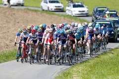 Das Rennen der Frauen UCI über 12 Runden. Das Bild zeigt die Fahrer im Bereich Hublezen. (Bild: Stefan Kaiser)
