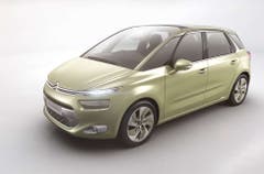 Citroën Technospace Concept: Die schon sehr seriennah wirkende Studie der Franzosen lässt erahnen, wie der neue C4 Picasso aussehen könnte. (Bild: PD)