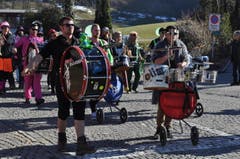 Fünf Guggenmusigen sorgten in Lungern für die richtigen Töne. (Bild: Birgit Scheidegger (OZ))