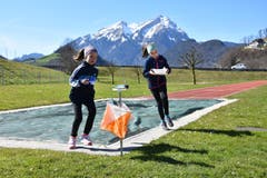 Osterhasen OL auf der Schul- und Sportanlage Eichli in Stans. (Bild: Käthi Burkart)