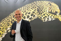 Auch Alain Berset ist in Locarno zu Gast. (Bild: Keystone)