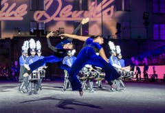 The Blue Devils International Corps aus Amerika. (Bild: Keystone / Patrick Staub)