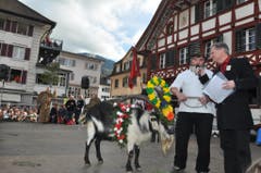Nur frohe Gesichter am Sennen-Highlight des Jahres. (Bild: Edith Meyer, Bote der Urschweiz)