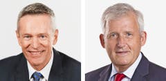 BERN - Werner Luginbühl (bisher), BDP, links und Hans Stöckli (bisher), SP, rechts. (Bild: Keystone / Handout)