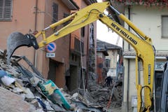 Aufräumarbeiten in Amatrice. (Bild: AP / Alessandra Tarantino)