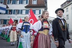 Impressionen von der Älperchilbi in Stans. (Bild: Urs Flüeler / Keystone)