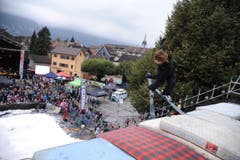 Die imposante Schanze über dem Winkelplatz in Altdorf. (Bild: Urs Hanhart / Neue UZ)