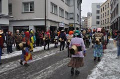 Am SchmuDo gehören die Einsiedler Strassen den Fasnächtlern. (Bild: René Hensler, maeuderball.ch)