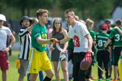 Weitere Impressionen vom Flag Football bei der Militär kaserne in Luzern. (Bild: Dominik Wunderli (LZ))