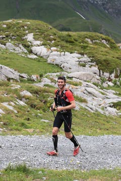 Der 6. Mountainman 2015 fotografiert auf der Melchsee-Frutt bei Obwalden am 25.07.2015. (Bild: Roger Zbinden (Neue LZ))
