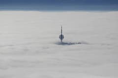 Der Fernsehtower in Sarajevo. (Bild: Keystone)