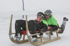 Roger Kunz und Mathias von Siebenthal vom HSC Gstaad (Bild: André A. Niederberger / Neue NZ)