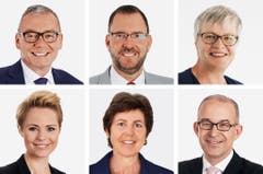 ZÜRICH (4/6) - (obere Reihe von links) Ruedi Noser (bisher), FDP; Hans-Peter Portmann (bisher), FDP; Rosmarie Quadranti (bisher), BDP. (untere Reihe von links) Natalie Rickli (bisher), SVP; Kathy Riklin (bisher), CVP; Gregor Rutz (bisher), SVP. (KEYSTONE/Parteien/Handout) - DIE PORTRAITS SIND NACH NAMEN GEORDNET === COMBO, HANDOUT, NO SALES === (Bild: Keystone / Handout)