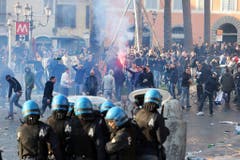 Feyenoord's supporters in Rome (Bild: Keystone)