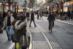 Platz 10: Streik der Transports Publics Genevois (TPG) in Genf. (Bild: Keystone)