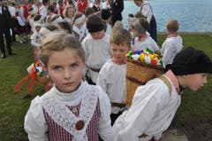 Nur frohe Gesichter am Sennen-Highlight des Jahres. (Bild: Edith Meyer, Bote der Urschweiz)
