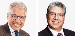 TESSIN - Fabio Abate (bisher), FDP, links und Filippo Lombardi (bisher), CVP (Bild: Keystone / Handout)