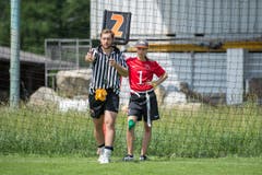 Weitere Impressionen vom Flag Football bei der Militär kaserne in Luzern. (Bild: Dominik Wunderli (LZ))
