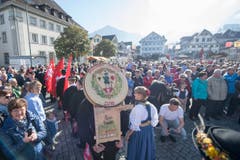 Impressionen von der Älperchilbi in Stans. (Bild: Urs Flüeler / Keystone)
