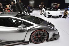 Der Lamborghini Veneno hat 750 PS und beschleunigt in 2,8 Sekunden von 0 auf 100 km/h. (Bild: Keystone)