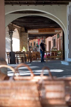 Eine Osteria in Morcote (Bild: Pablo Gianinazzi / Keystone)