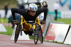 Marcel Hug im Rollstuhlrennen (Bild: Philipp Schmidli)