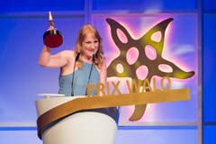 Soulsängerin Ira May wurde mit dem Prix Walo aus der Kategorie «Newcomer» ausgezeichnet. (Bild: KEYSTONE/Ennio Leanza)