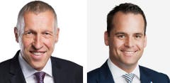 LUZERN - Konrad Graber (bisher), CVP, links, und Damian MÜller (neu), FDP (Bild: Keystone / Handout)