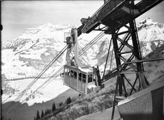 Ein nostalgisches Bild der Luftseilbahn Gerschnialp-Trübsee. (Bild: PD)
