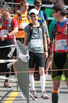 Der 6. Mountainman 2015 fotografiert auf der Melchsee-Frutt bei Obwalden am 25.07.2015. Start Marathon. (Bild: Roger Zbinden (Neue LZ))
