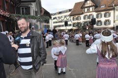 Nur frohe Gesichter am Sennen-Highlight des Jahres. (Bild: Edith Meyer, Bote der Urschweiz)