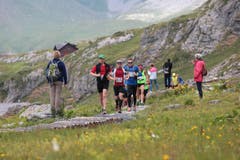 Der 6. Mountainman 2015 fotografiert auf der Melchsee-Frutt bei Obwalden am 25.07.2015. (Bild: Roger Zbinden (Neue LZ))