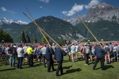 Auch die Alphörner durften natürlich nicht fehlen. (Bild: Pius Amrein)