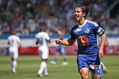 Luzerns Jahmir Hyka glich in der 18. Minute für den FC Luzern aus. (Bild: Philipp Schmidli)