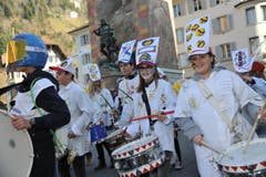 Impression der traditionellen «Schuäl-Chatzämüüsig» in Altdorf. (Bild: Urs Hanhart (30. Januar 2018, Altdorf))