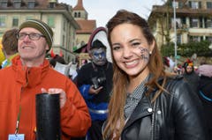 Laetitia Guarino, Miss Schweiz 2015, am Carneval in Payerne. (Bild: CHRISTIAN BRUN)