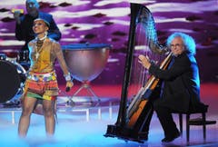 Harfenspieler Andreas Vollenweider. (Bild: Keystone)